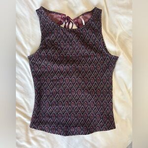 Free People Bright Side Lace Up Back Tank